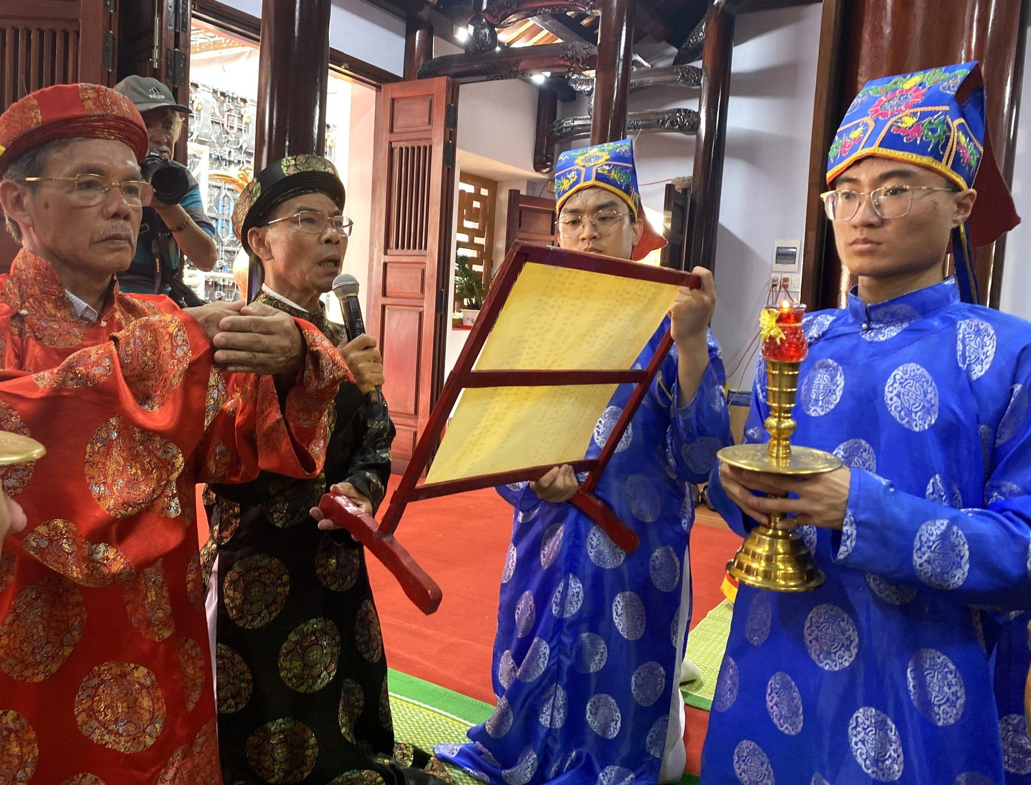 Lễ Chánh tế được tổ chức trang nghiêm, thành kính tại Đình làng Nại Nam.