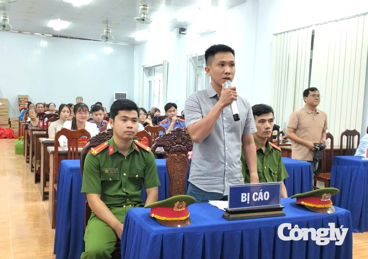 Nhân vật trong vai bị cáo tại phiên tòa giả định