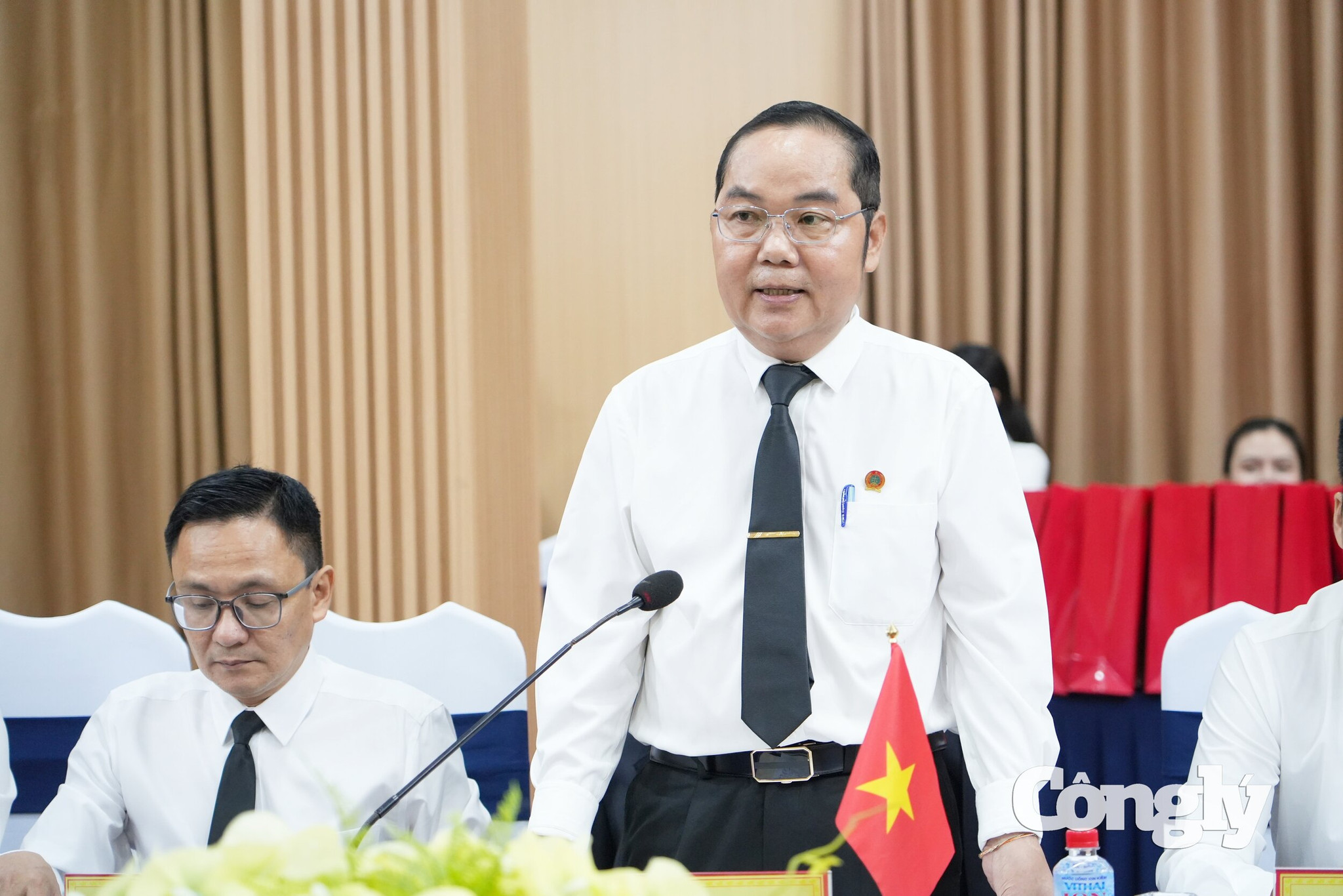 Chánh án TAND tỉnh Hà Tĩnh Trần Ngọc Sơn thông tin về tình hình phát triển kinh tế - xã hội, hoạt động Tòa án hai cấp Hà Tĩnh.