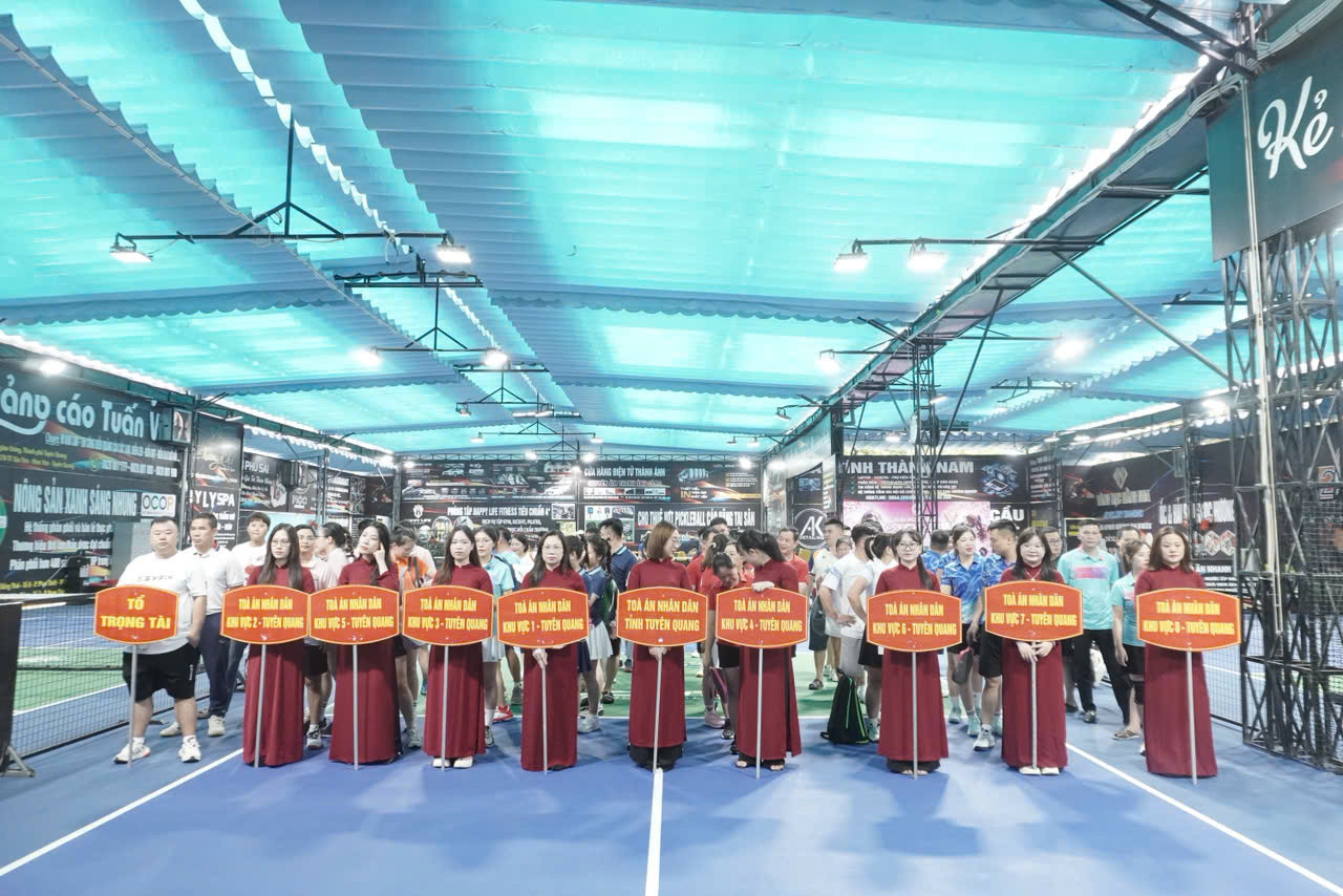 Các đội tham gia Giải Pickleball TAND hai cấp tỉnh Tuyên Quang