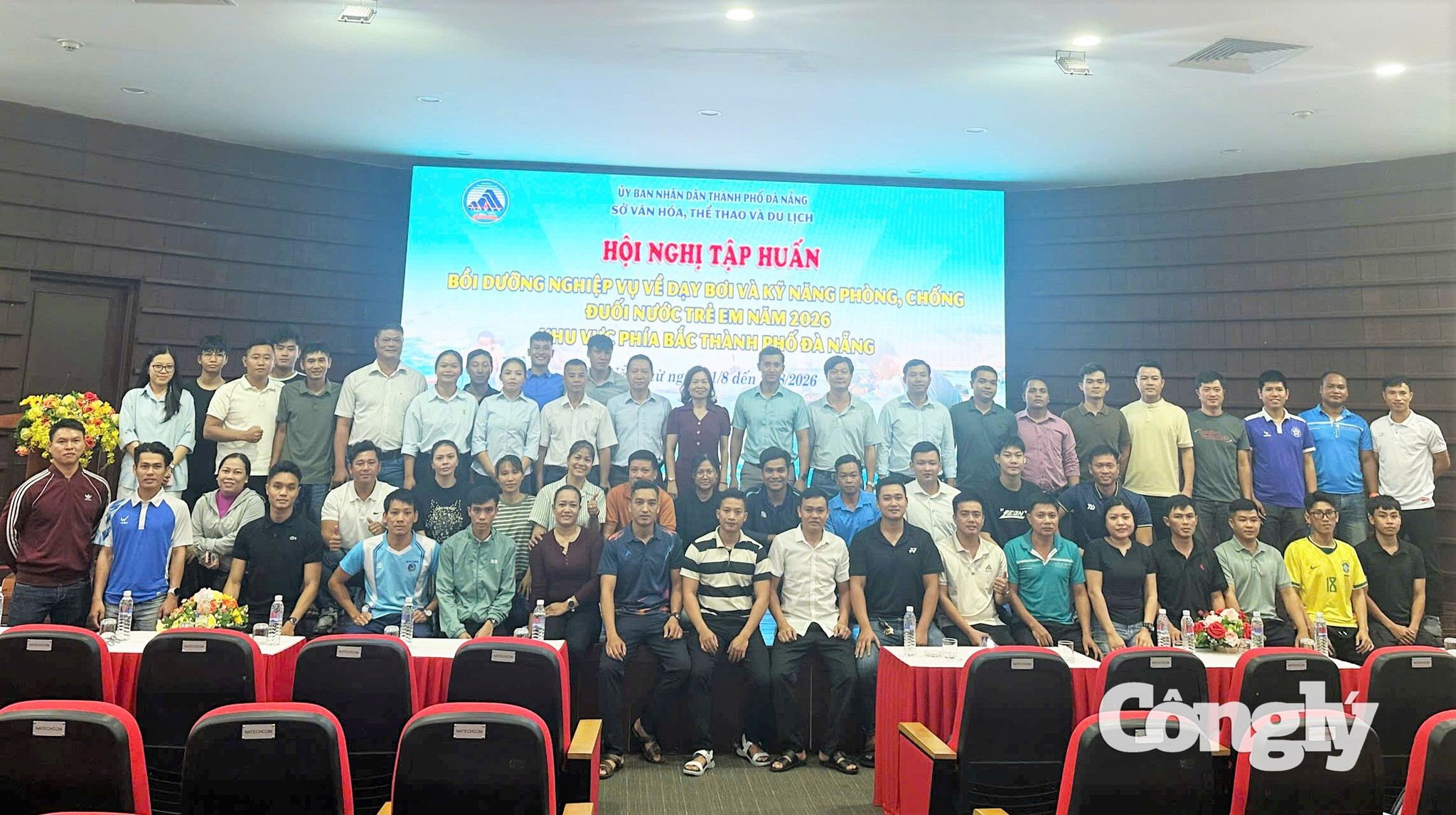 Khai mạc Hội nghị tập huấn bồi dưỡng nghiệp vụ về dạy bơi và phòng, chống đuối nước trẻ em năm 2026 khu vực phía Bắc TP Đà Nẵng.