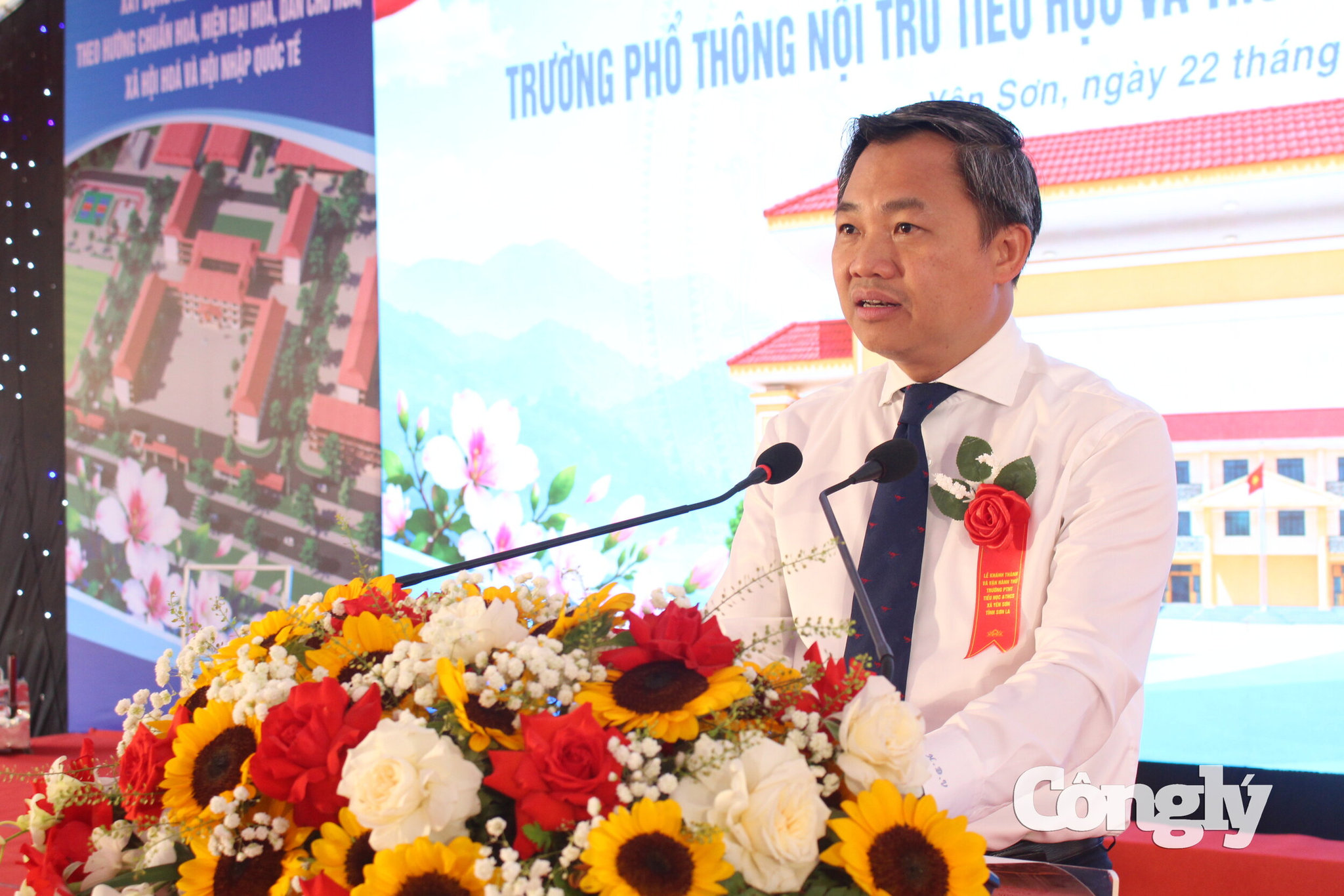 Ông Nguyễn Đình Việt - Chủ tịch UBND tỉnh Sơn La phát biểu tại buổi Lễ Khánh thành.
