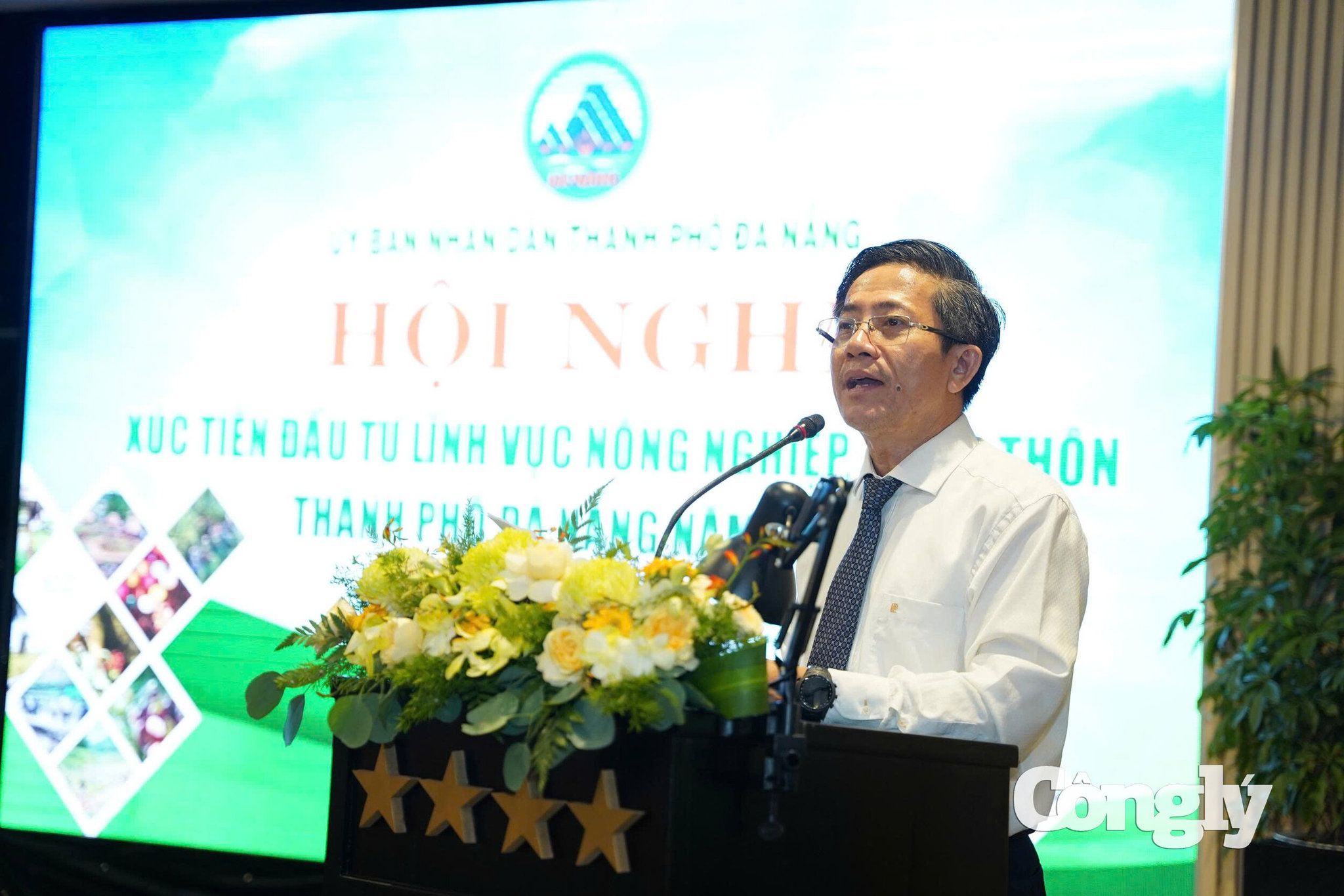 ông Trần Nam Hưng, Phó Chủ tịch UBND TP Đà Nẵng phát biểu tại Hội nghị xúc tiến đầu tư vào nông nghiệp, nông thôn.