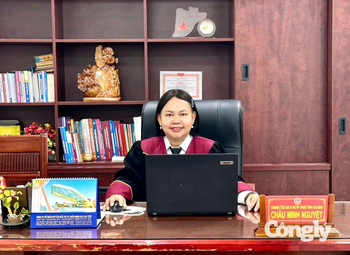 Bà Châu Minh Nguyệt, Chánh Tòa Gia đình và Người chưa thành niên TAND tỉnh Cà Mau