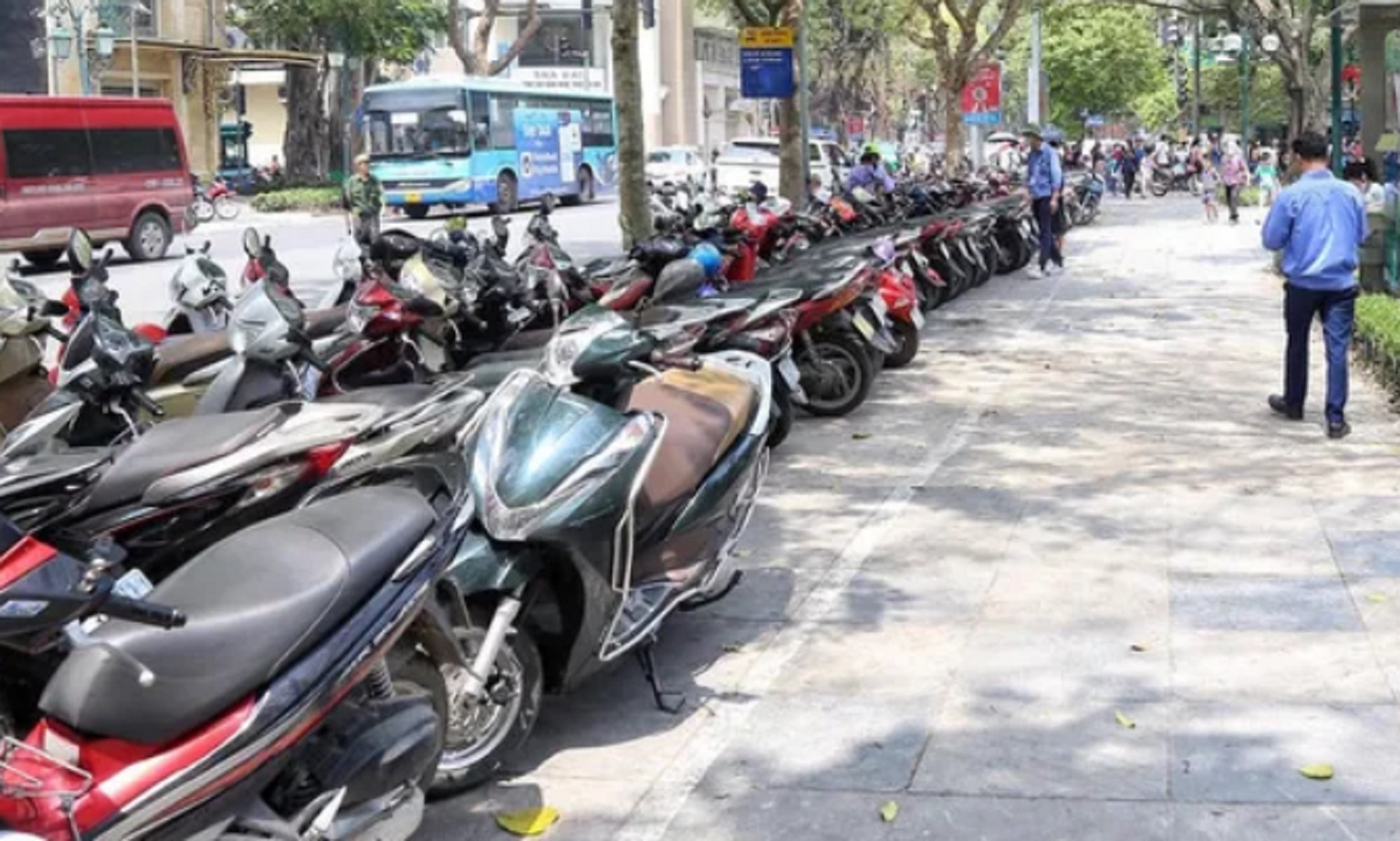 gửi xe xem pháo hoa