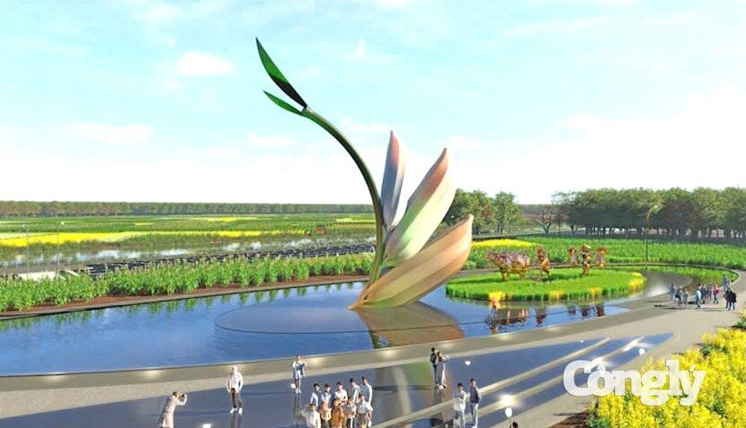 Phối cảnh biểu tượng 3 hạt lúa