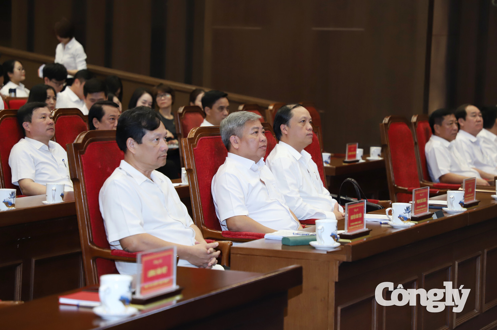 Các đồng chí Phó Chánh án TANDTC dự tại điểm cầu Đảng ủy TANDTC