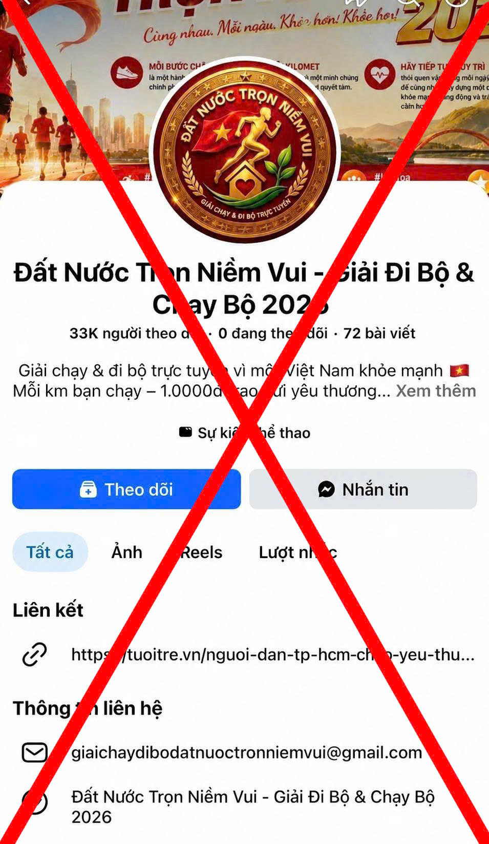 Cảnh báo lừa đảo qua chương trình đi bộ, chạy bộ trực tuyến.