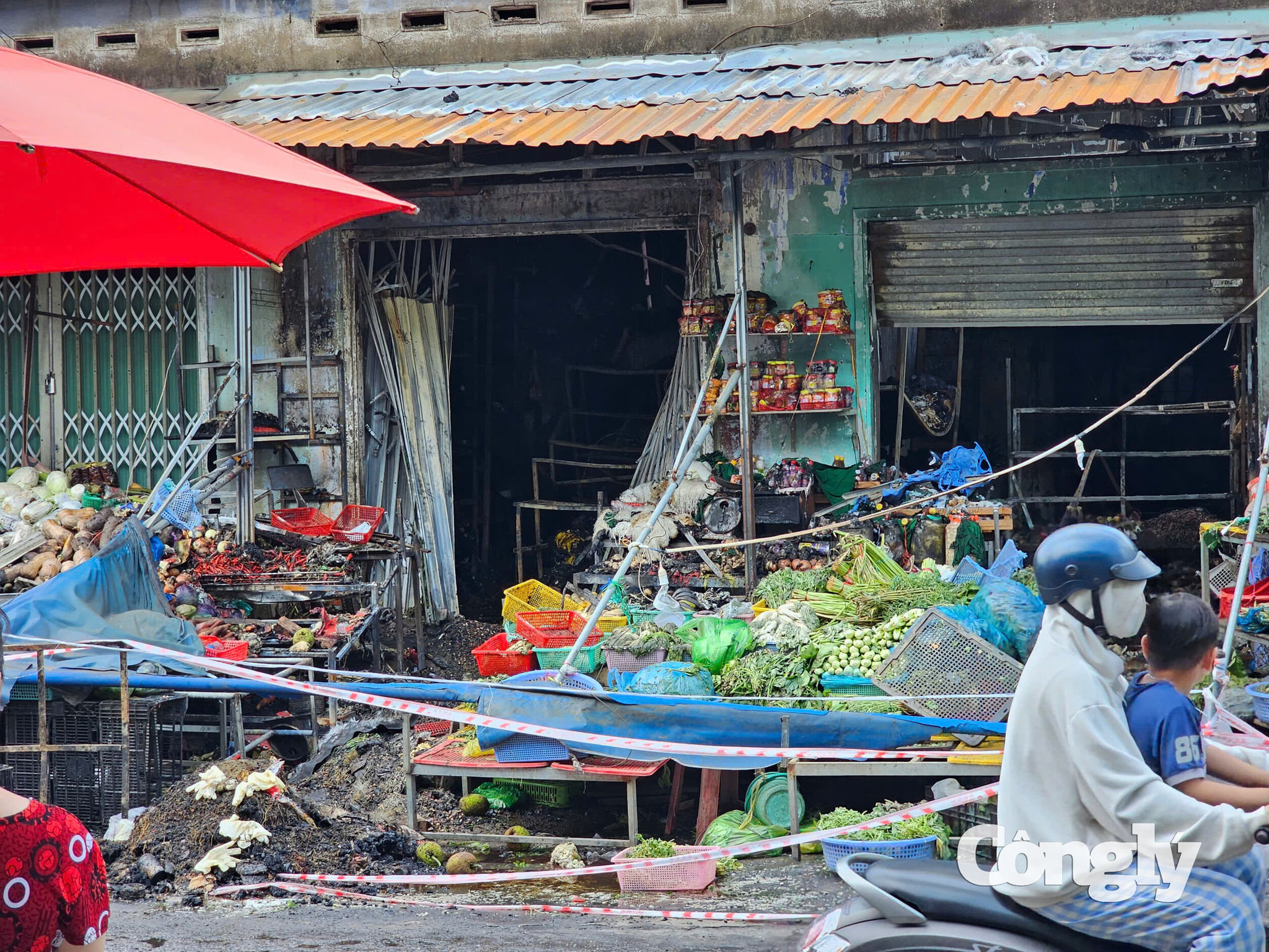Hiện trường vụ cháy.