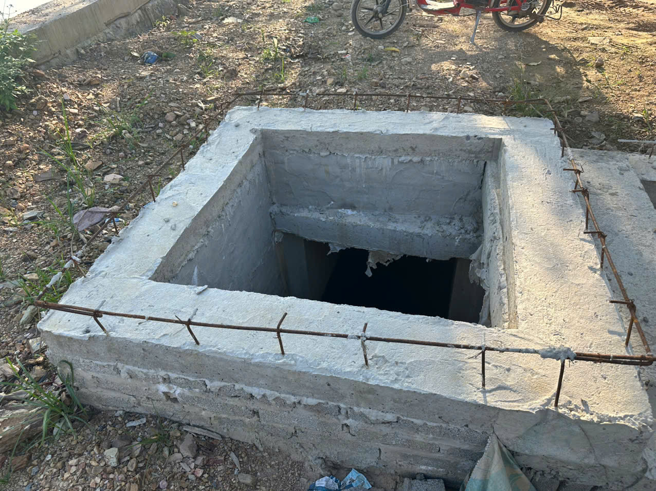 ảnh hố ga đường Nghi Lộc