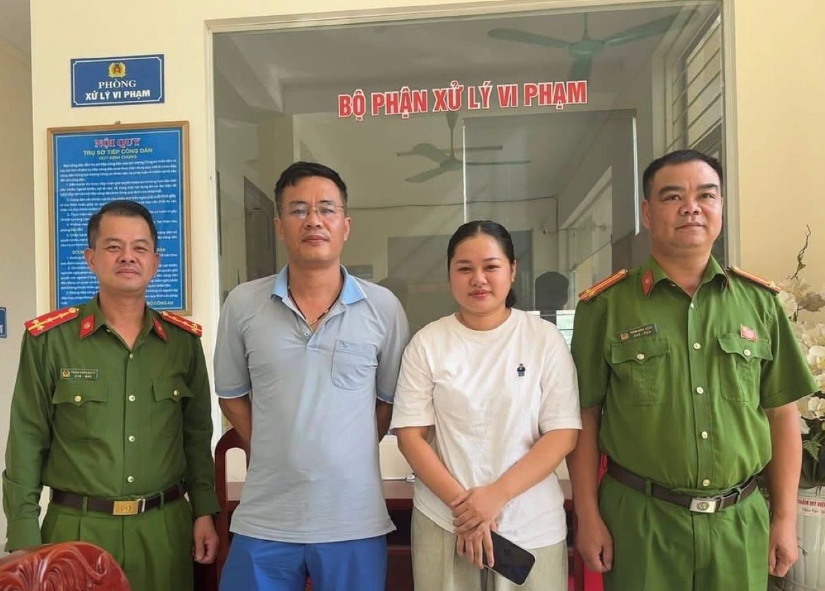 Chị Lan Hương được hỗ trợ nhận lại số tiền đã chuyển nhầm