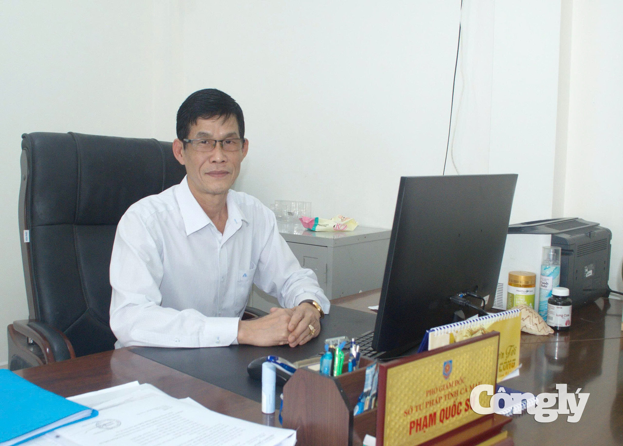 Tiến sĩ Phạm Quốc Sử, Phó Giám đốc Sở Tư pháp, Tổ trưởng Tổ xử lý vi phạm IUU tỉnh Cà Mau