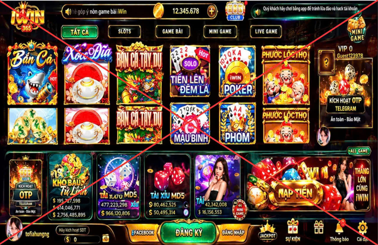 Người dân cần cảnh giác với cá cược, casino, game bài đổi thưởng trên mạng