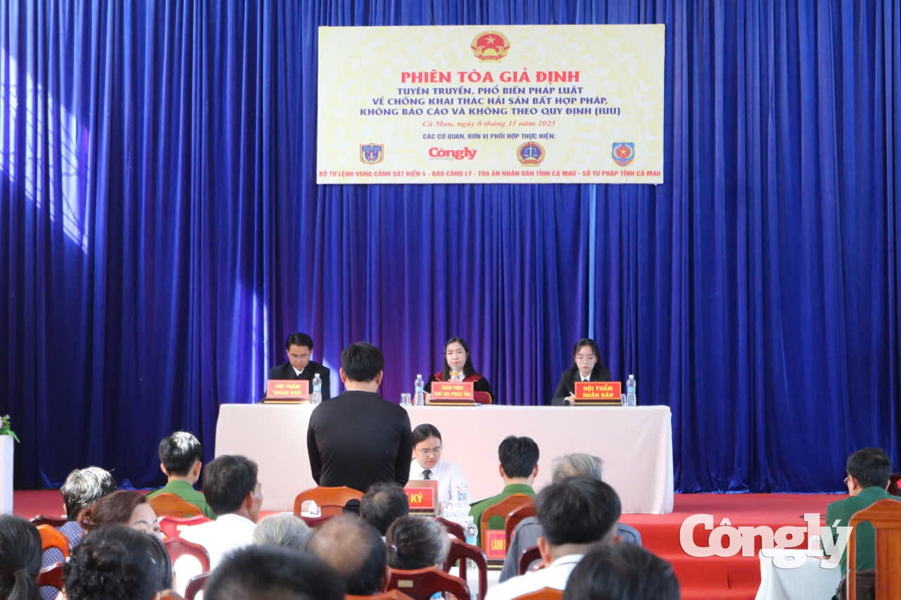 Đưa pháp luật đến gần ngư dân bằng phiên tòa giả định