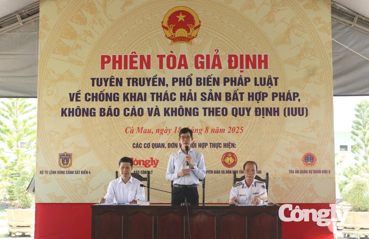 Ngư dân sẽ được lãnh đạo Bộ Tư lện Vùng cảnh sát biên 4 và lãnh đạo địa phương giải đáp, tuyên truyền pháp luật tại các phiên tòa giả định