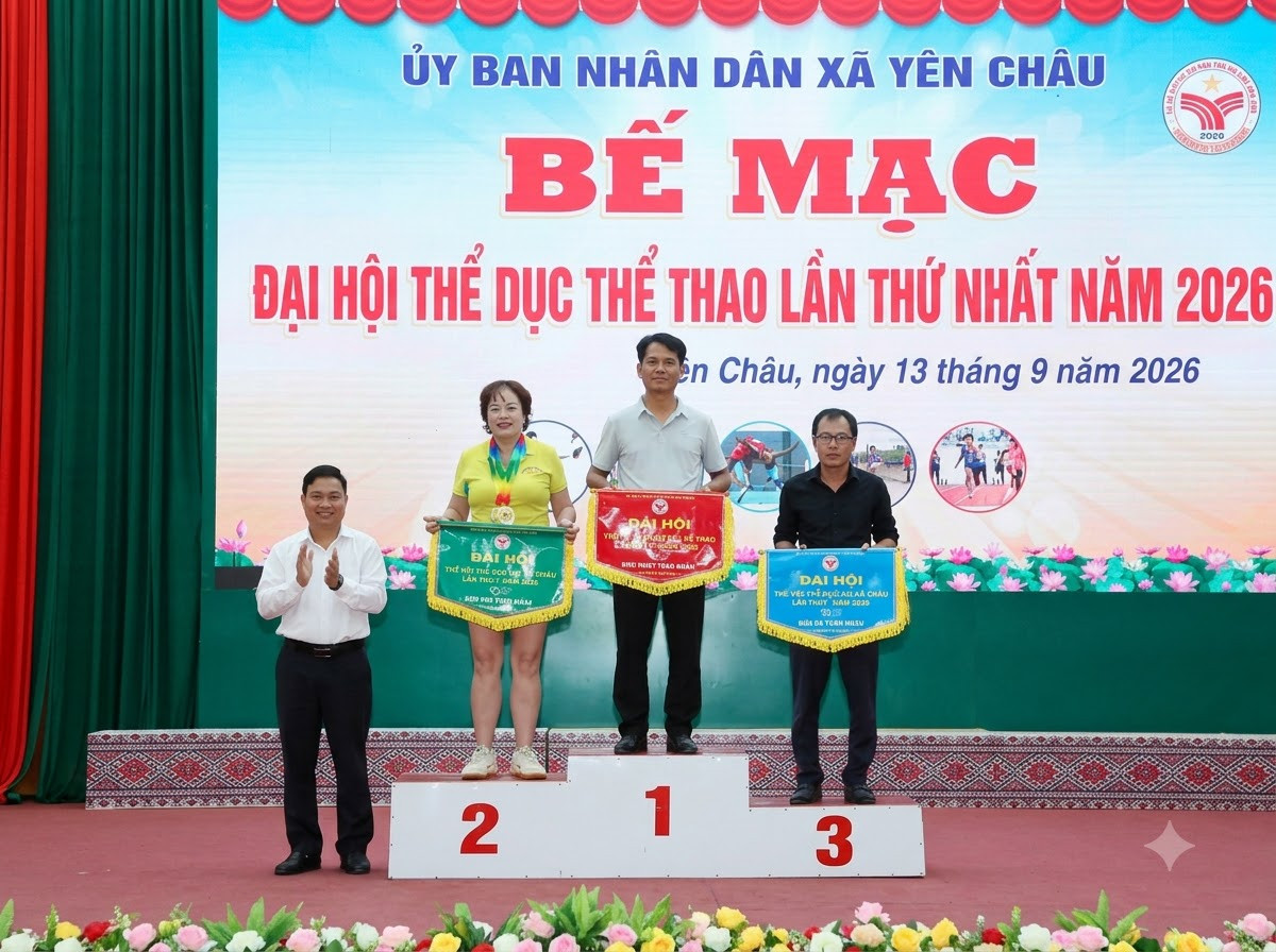Trao giải cho các đội