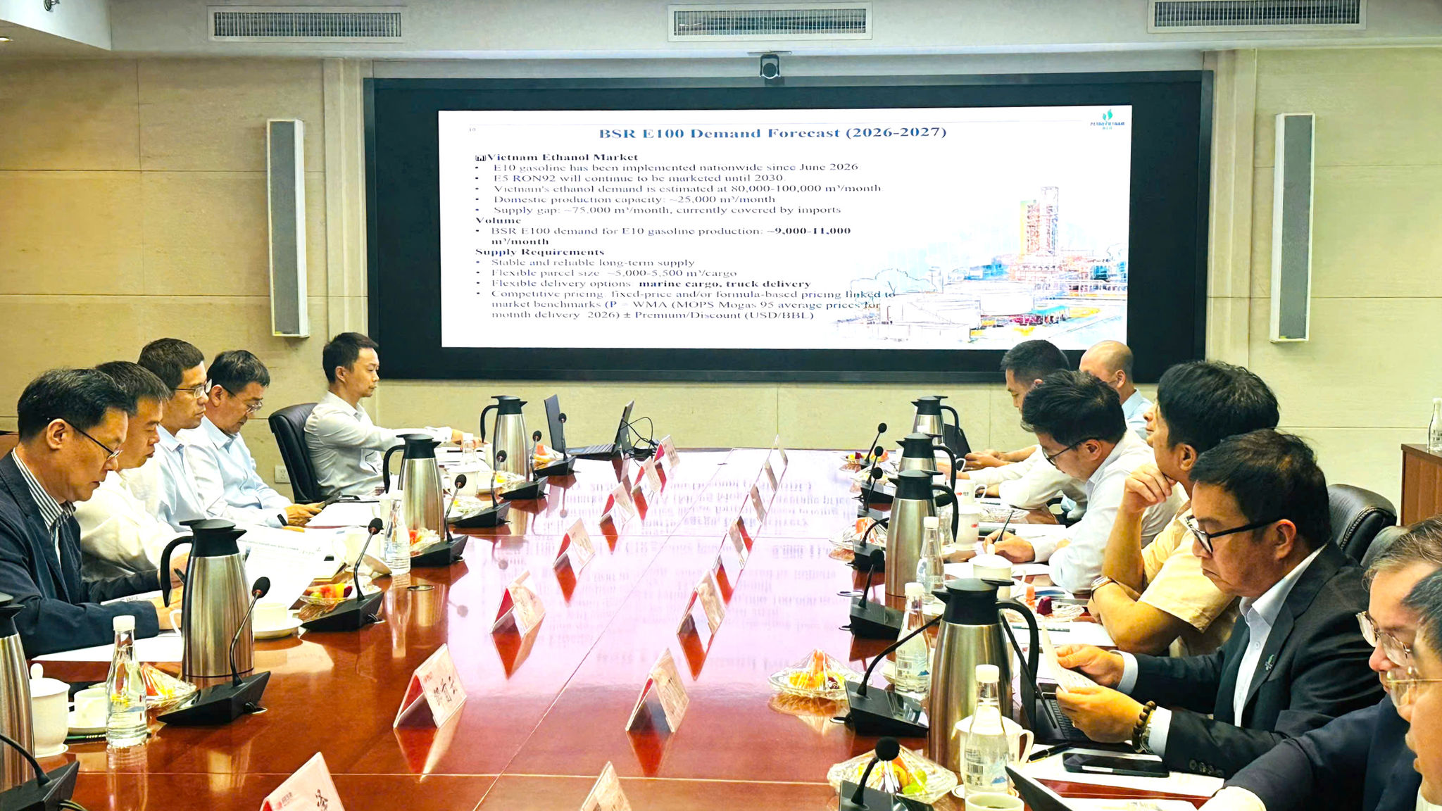 BSR làm việc với đối tác SDIC Biotech thúc đẩy hợp tác về ethanol và nhiên liệu sinh học
