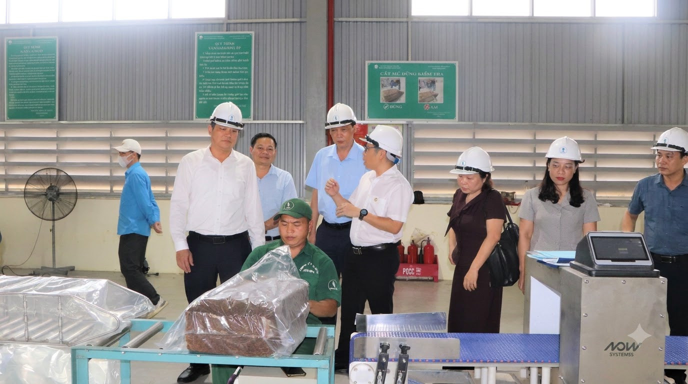 Phó Chủ tịch Thường trực UBND Tỉnh Lò Văn Cương thăm khu thành sản phẩm