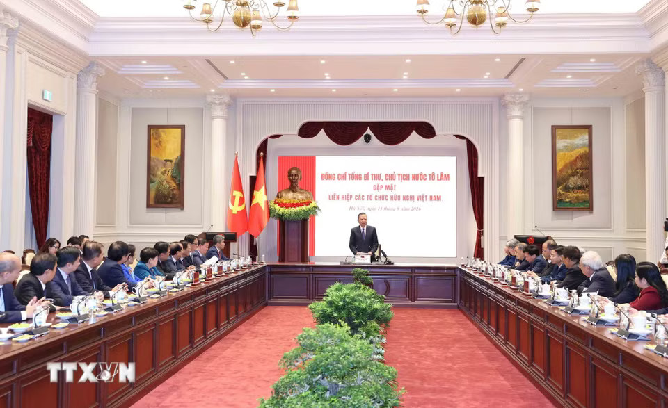Tổng Bí thư, Chủ tịch nước Tô Lâm phát biểu. (Ảnh: Thống Nhất/TTXVN)