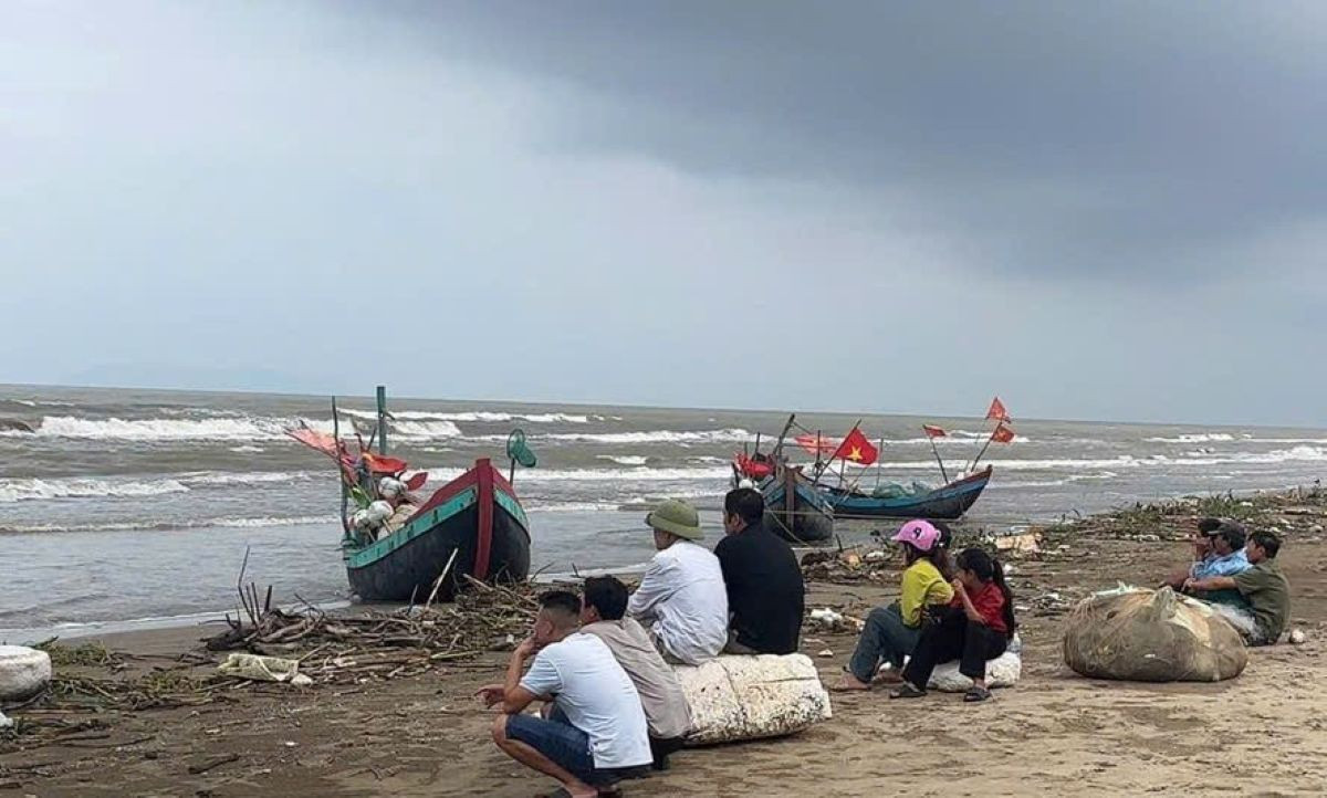 Khu vực biển nơi ông T. mất tích