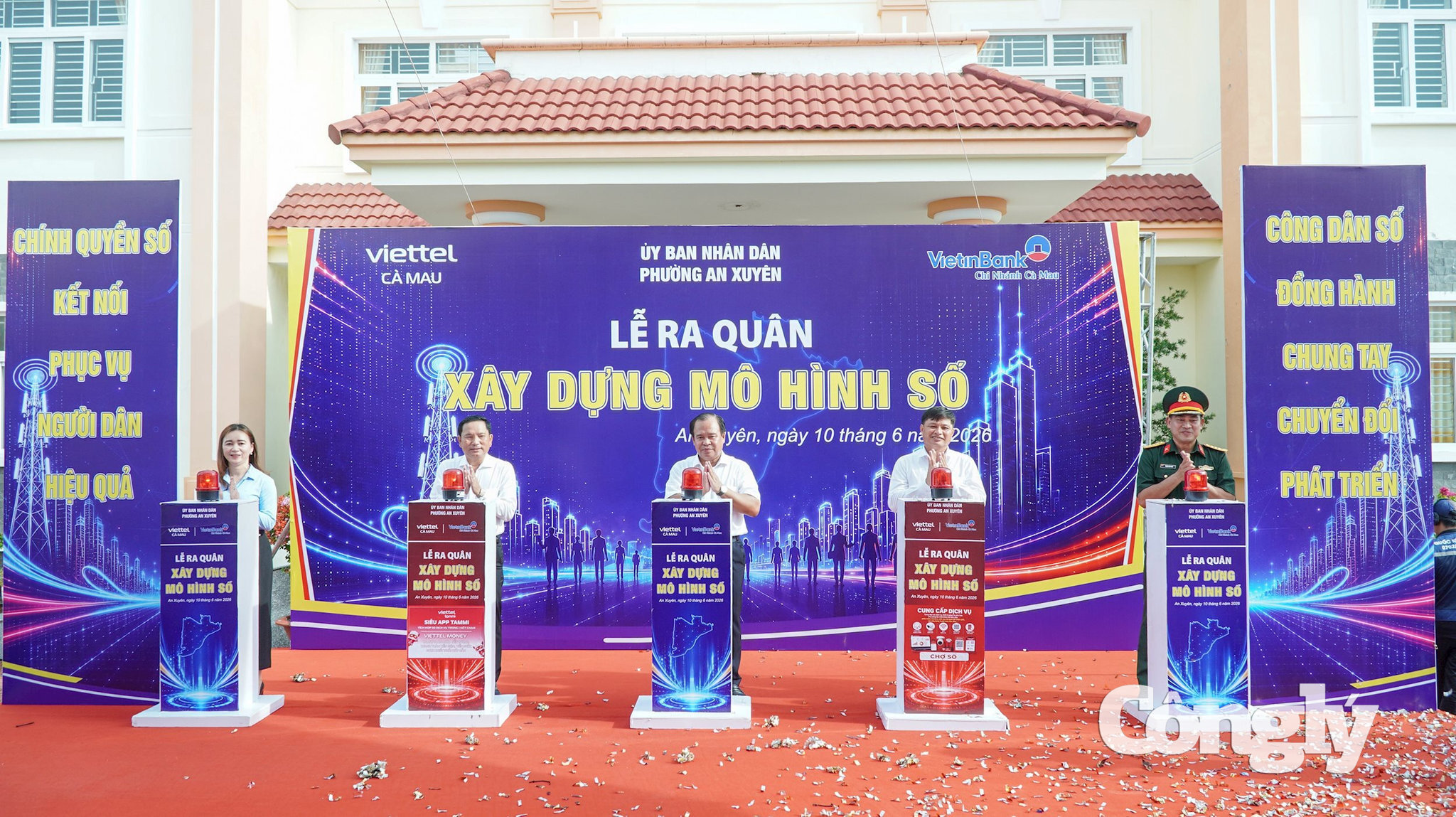 Phường An Xuyên (tỉnh Cà Mau) tổ chức lễ ra quân xây dựng mô hình số.