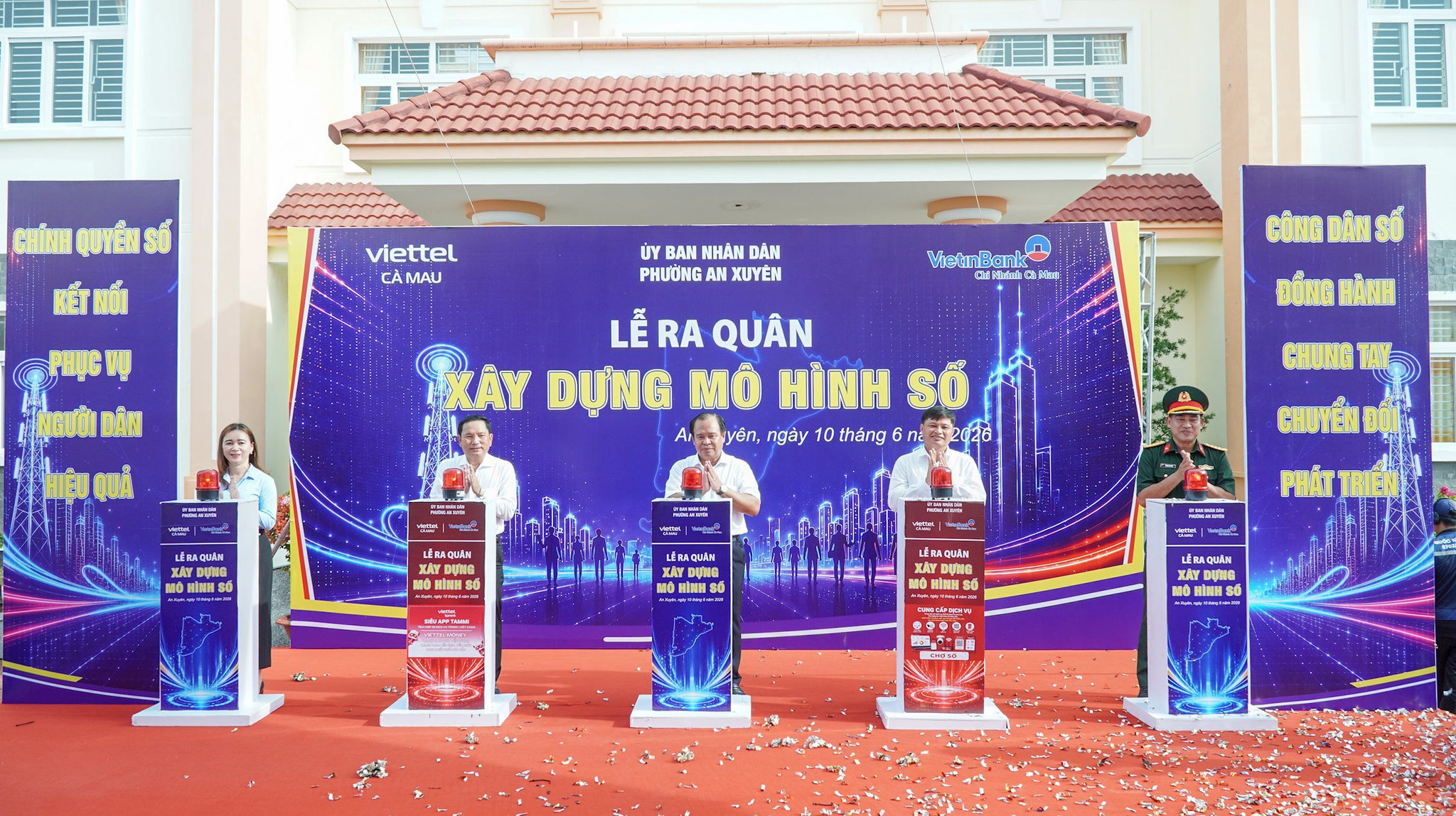Phường An Xuyên (tỉnh Cà Mau) tổ chức lễ ra quân xây dựng mô hình số