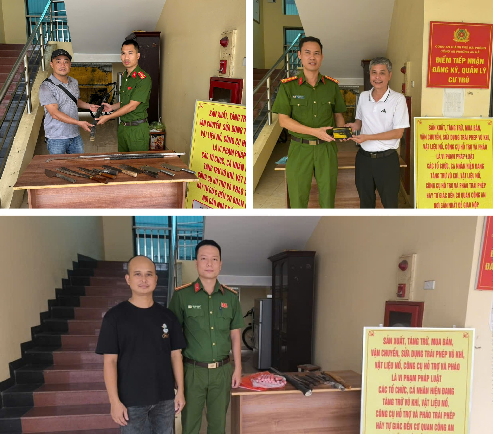 giao nộp vũ khí