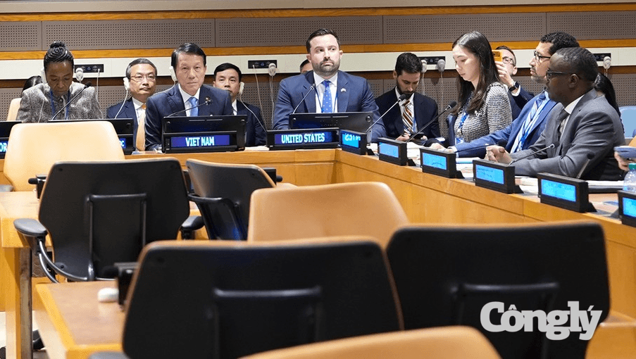 Bộ trưởng Lương Tam Quang và UNODC đồng chủ trì phiên họp về đấu tranh với tội phạm lừa đảo có tổ chức.