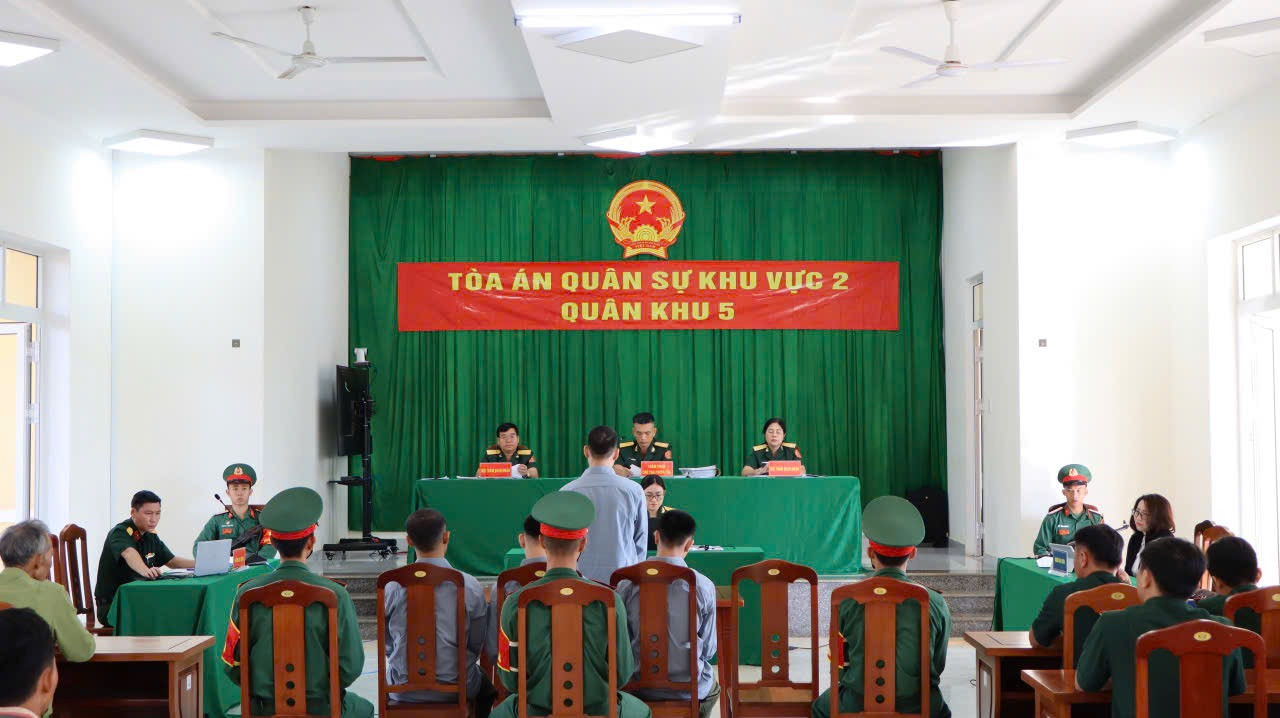 Các bị cáo tại Tòa.