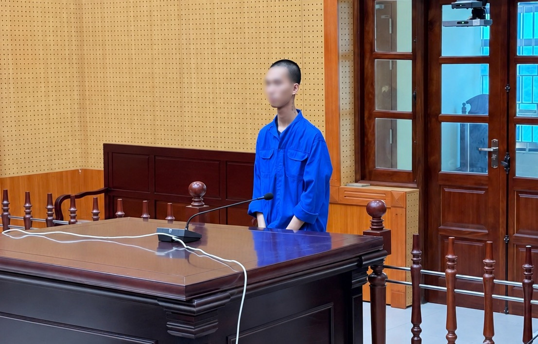 Bị cáo Phạm Văn Trường tại phiên tòa xét xử.