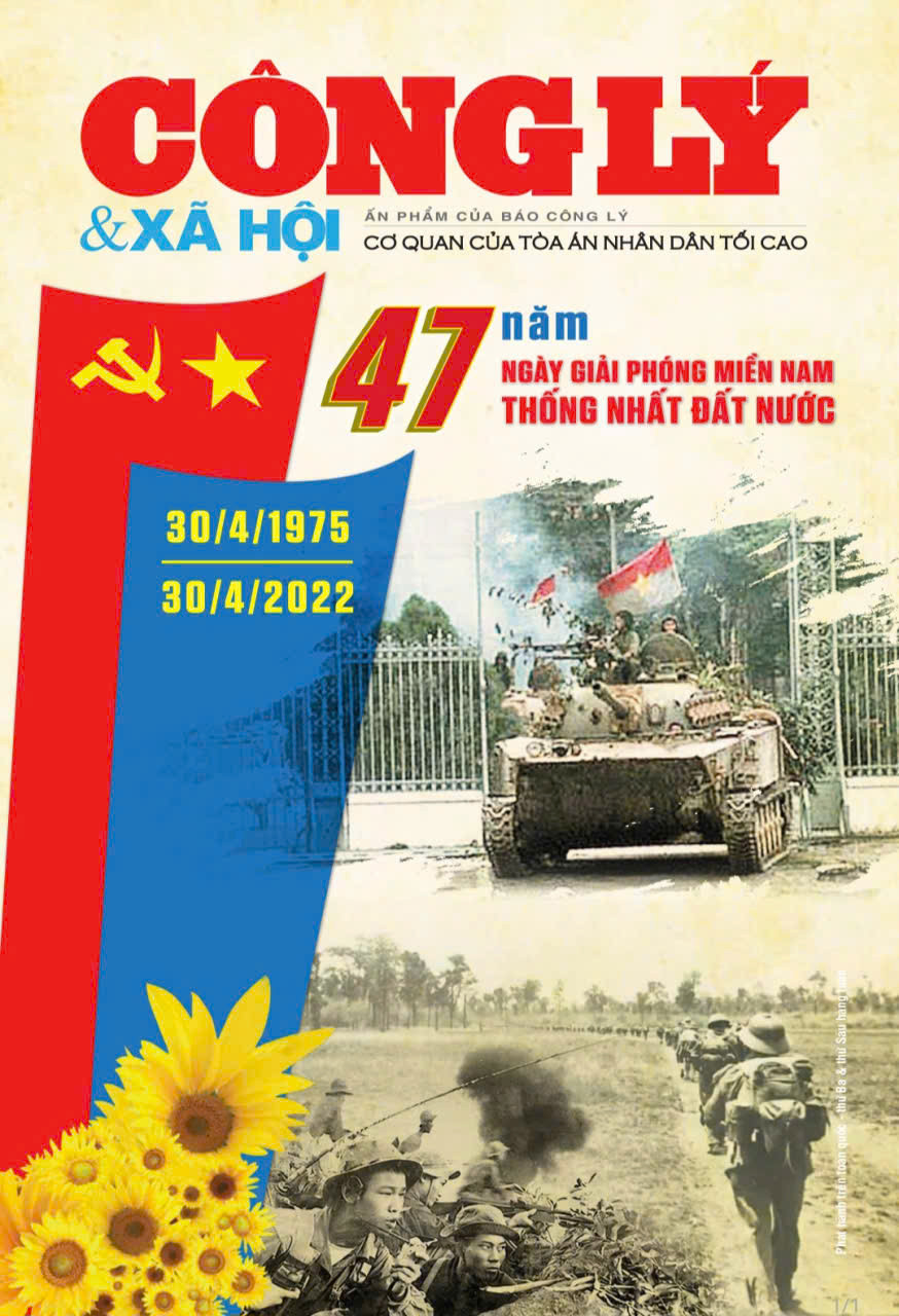 Trang bìa số đặc biệt của ấn phẩm Công lý & Xã hội