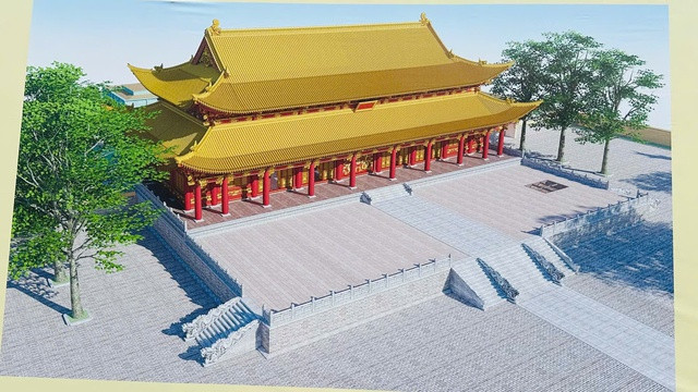 phối cảnh Điện Kính Thiên
