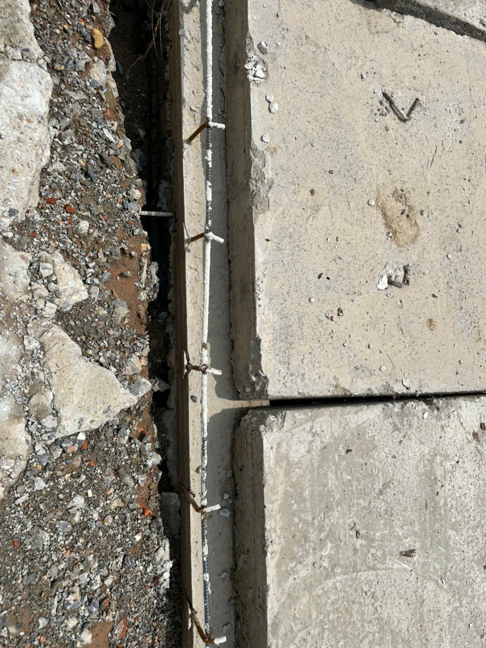 vị trí thanh thép xô lệch
