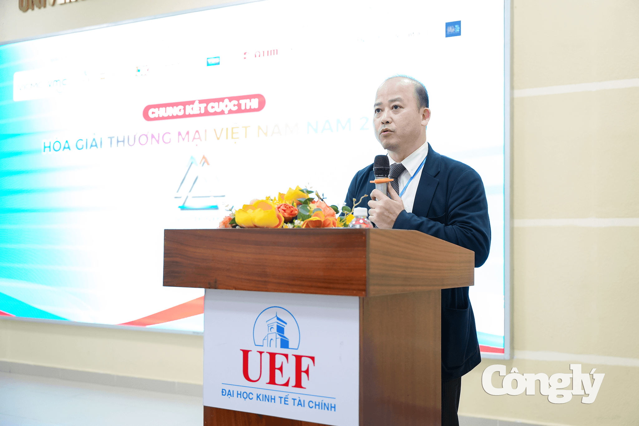 Luật sư Nguyễn Hưng Quang – Chủ tịch Trung tâm Hòa giải Thương mại Quốc tế Việt Nam (VICMC) phát biểu.
