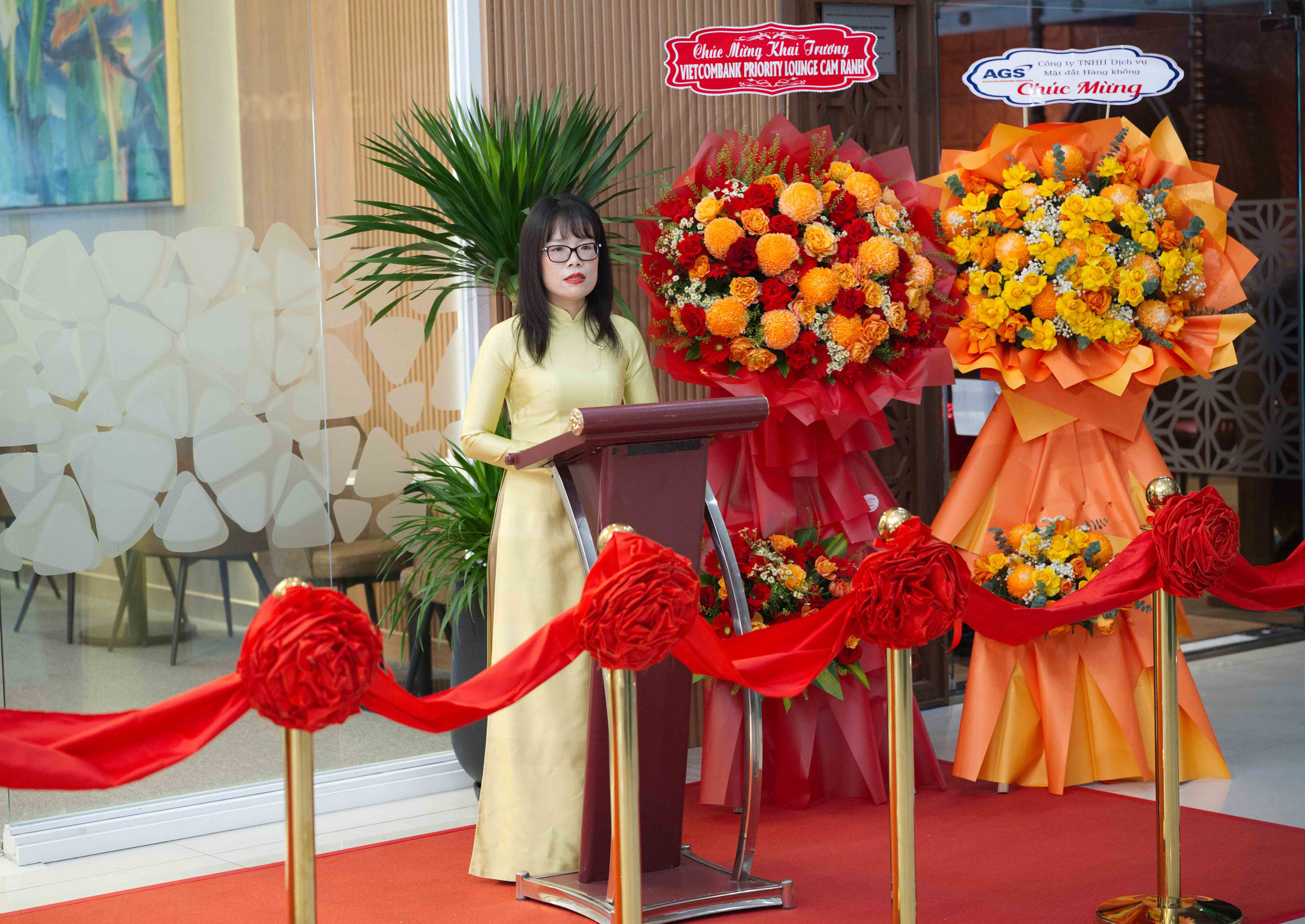 Khai truong Vietcombank Priority Lounge Cam Ranh (5)