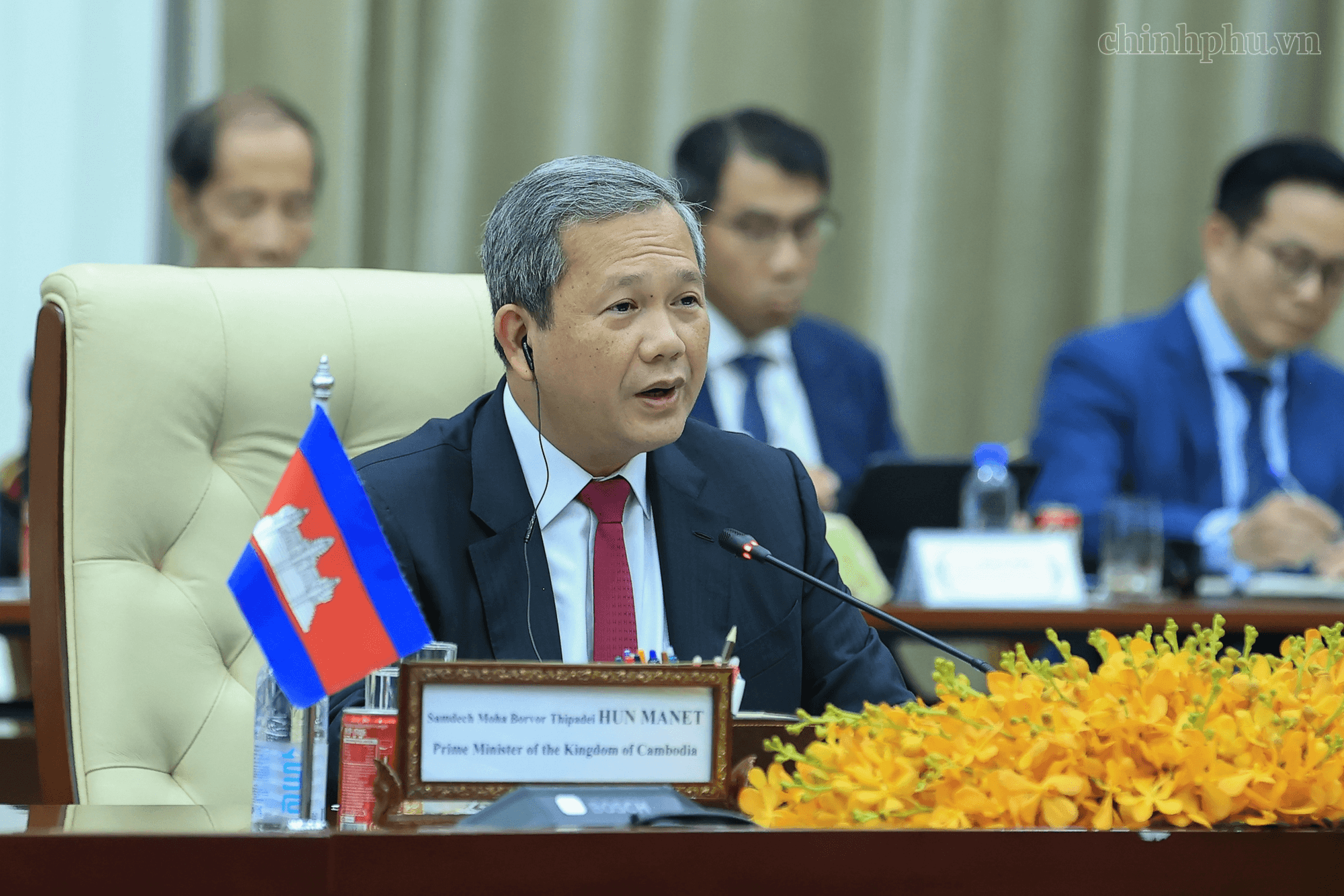 Thủ tướng Lê Minh Hưng hội đàm với Thủ tướng Campuchia Hun Manet- Ảnh 4.