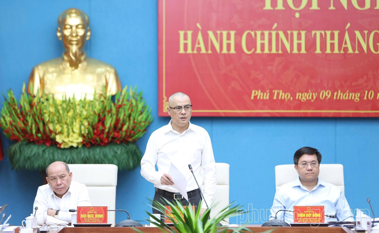 Bí thư Tỉnh ủy Phú Thọ Phạm Đại Dương phát biểu chỉ đạo tại hội nghị