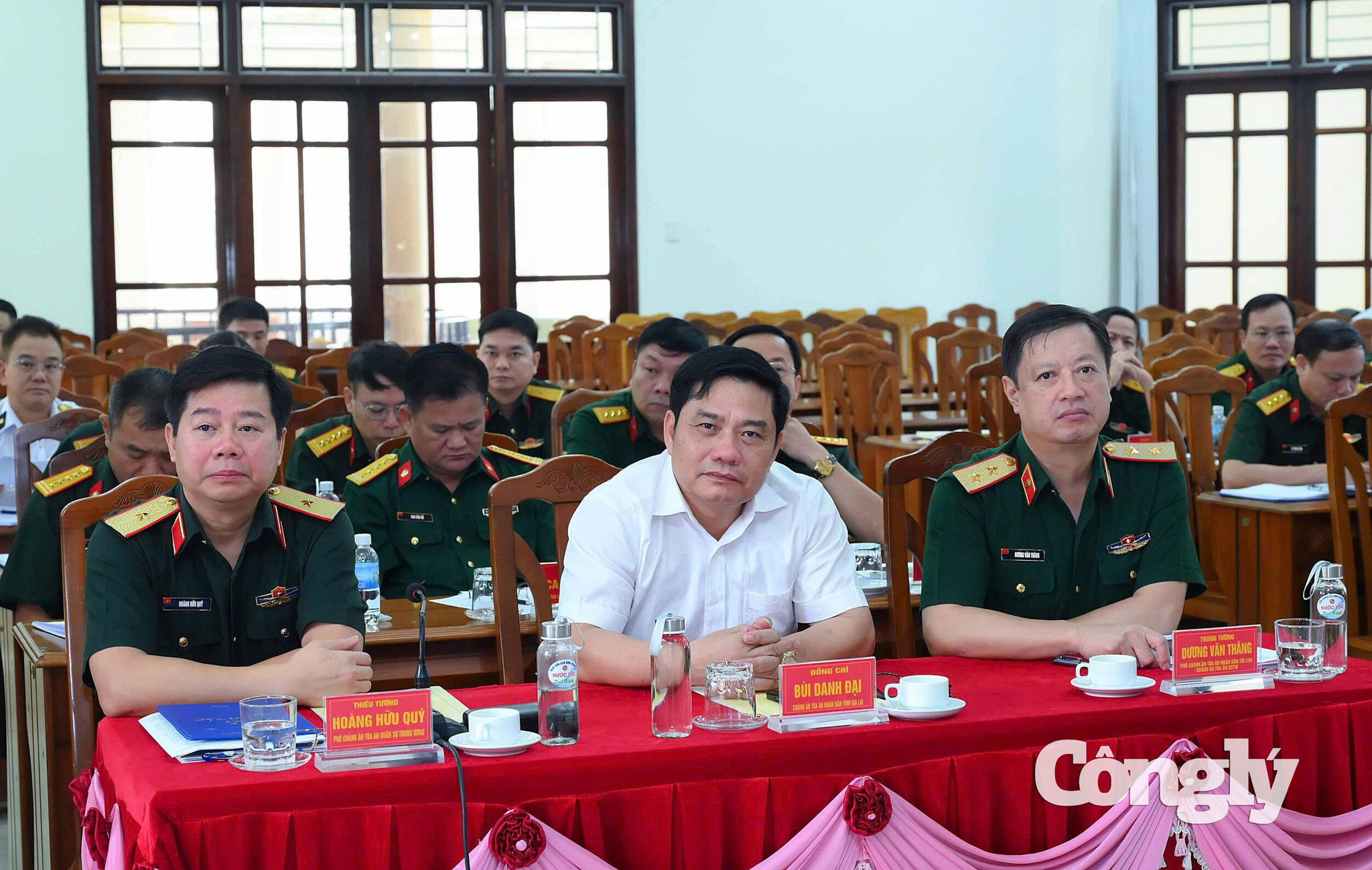 Lãnh đạo tham dự Hội nghị tổng kết công tác thi đua, khen thưởng Tòa án quân sự năm 2026.