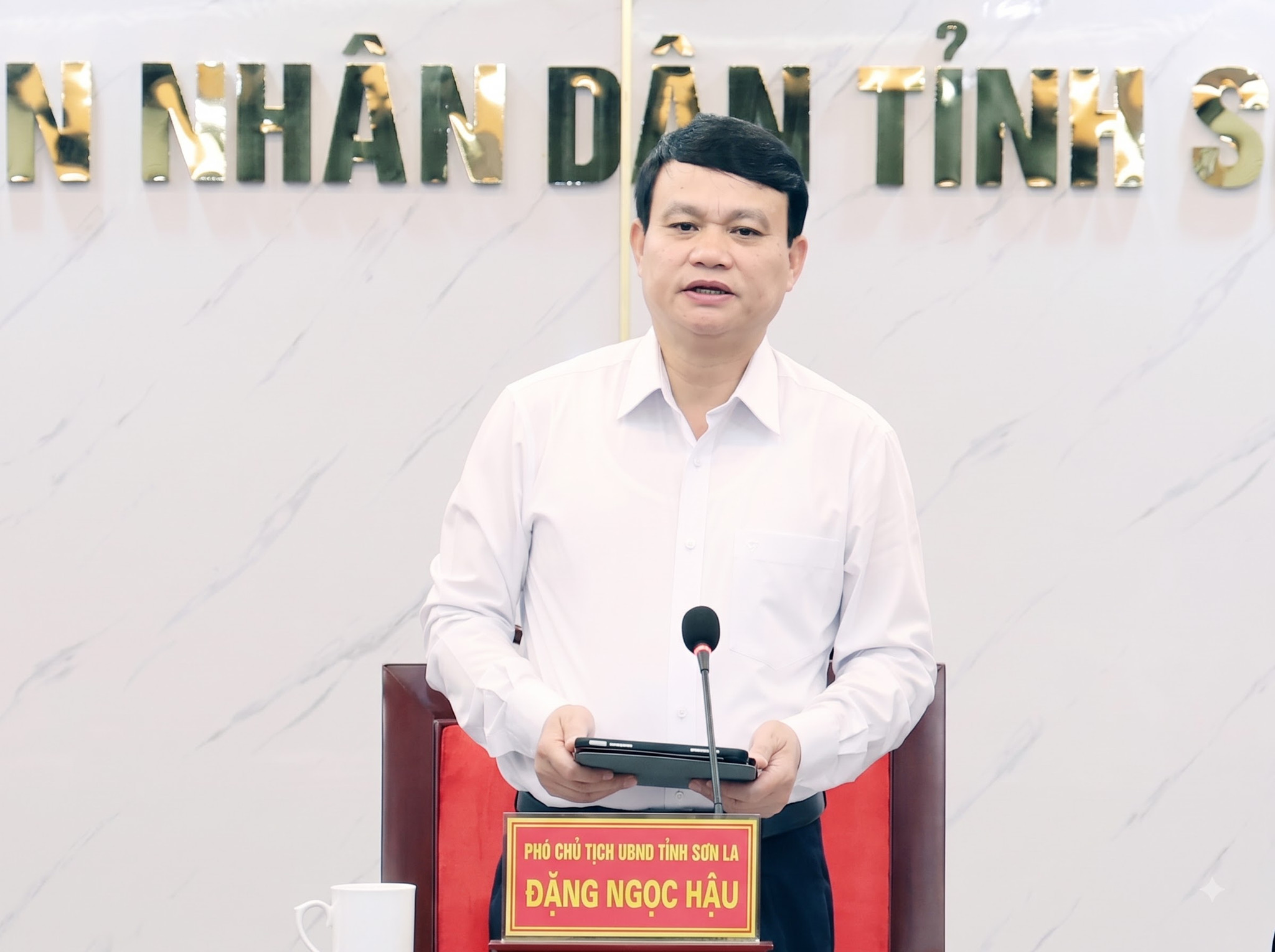 Đồng chí Đặng Ngọc Hậu phát biểu kết luận Phiên họp.