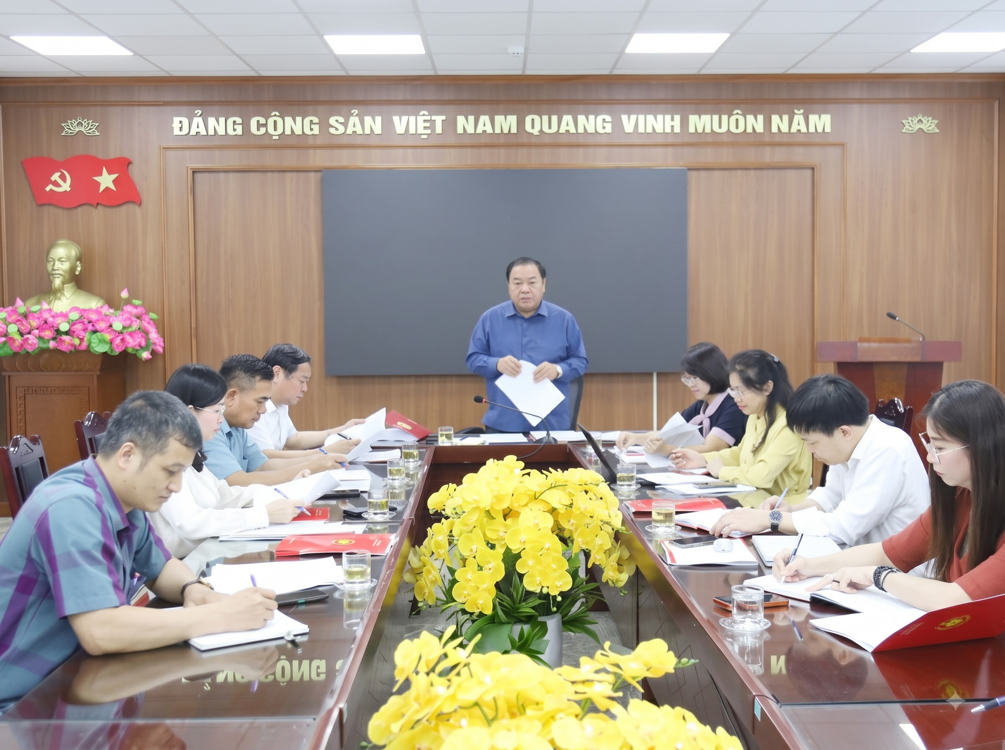 Họp ban tổ chức, Tổ thư ký Cuộc thi trực tuyến “Tìm hiểu Nghị quyết Đại hội XIV của Đảng và Nghị quyết Đại hội Đảng bộ tỉnh Sơn La lần thứ XVI, nhiệm kỳ 2025-2030.