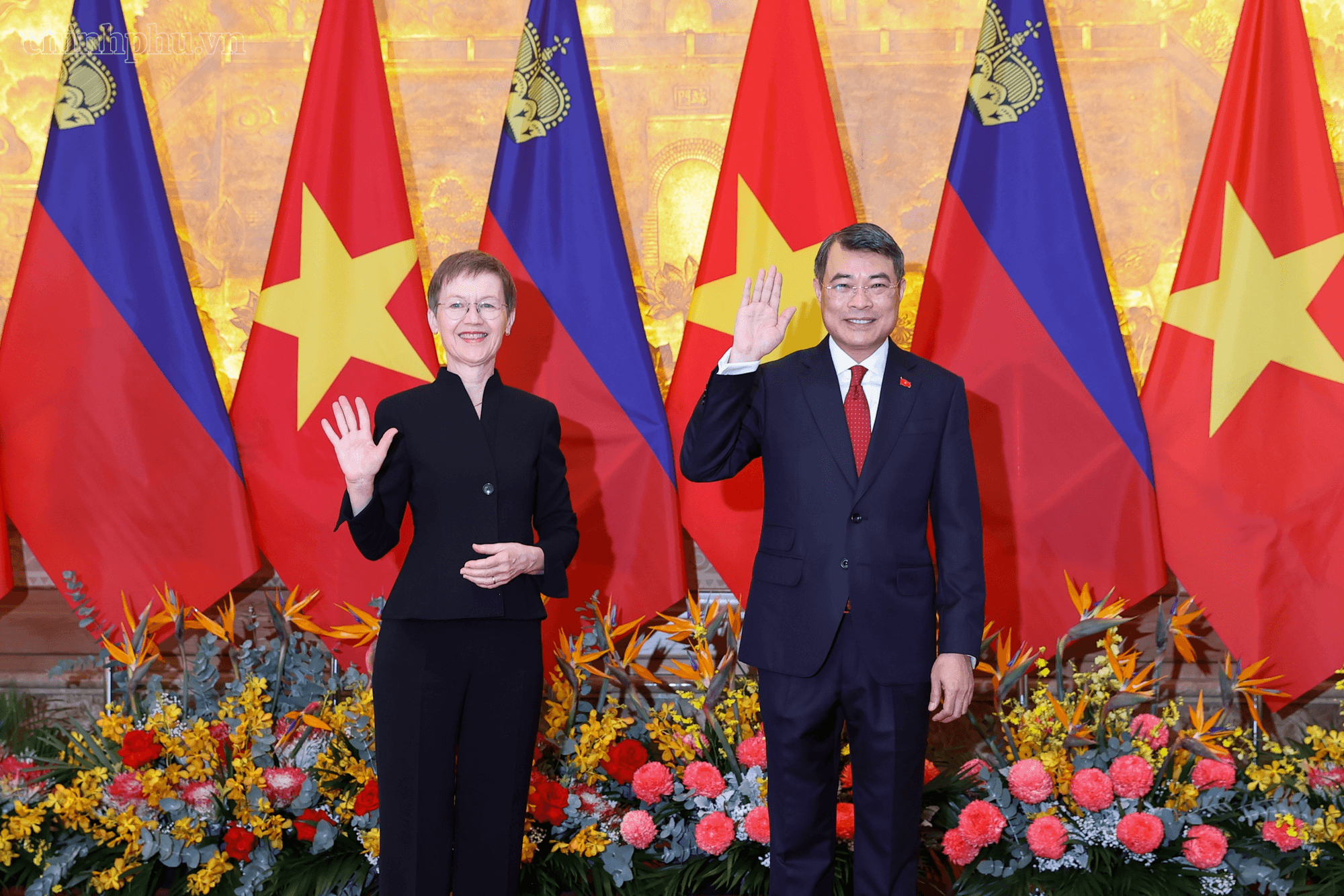 Thủ tướng Lê Minh Hưng chủ trì lễ đón chính thức Thủ tướng Liechtenstein- Ảnh 6.