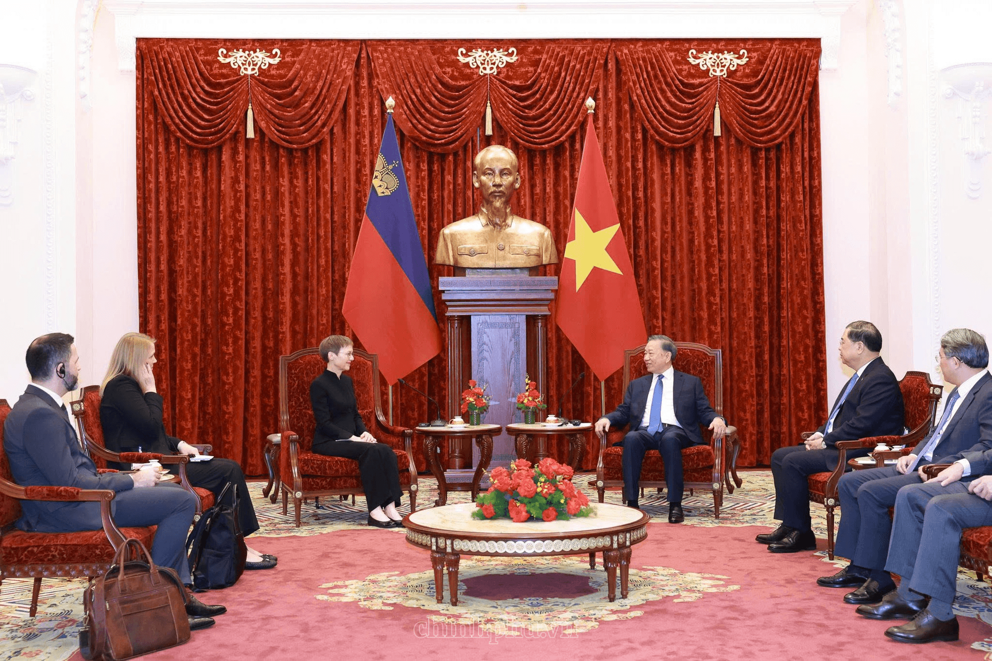 Tổng Bí thư, Chủ tịch nước Tô Lâm tiếp Thủ tướng Liechtenstein- Ảnh 2.