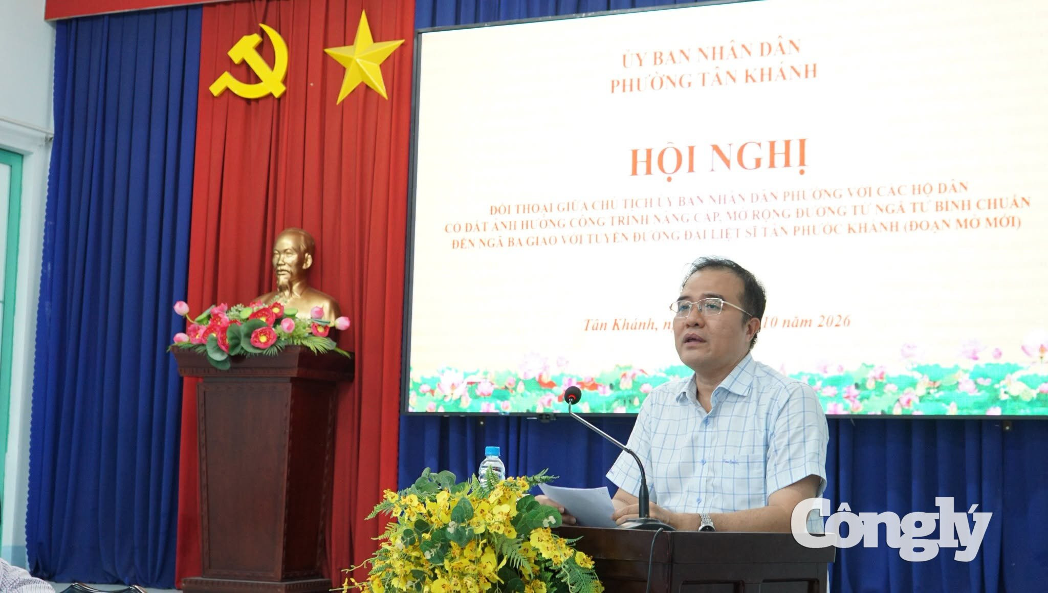 Ong Nguyen Huu Phuong Chu tich UBND phuong Tan Khanh