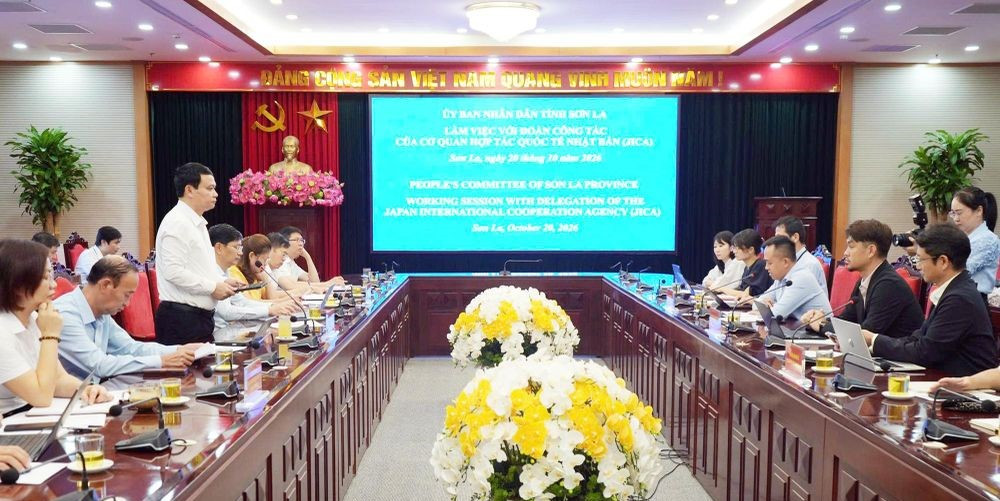 UBND tỉnh Sơn La làm việc với Đoàn công tác của Cơ quan Hợp tác quốc tế Nhật Bản.