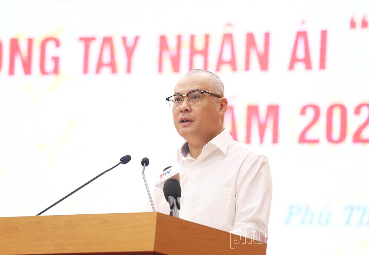 Bí thư Tỉnh ủy Phú Thọ Phạm Đại Dương phát biểu chỉ đạo tại chương trình