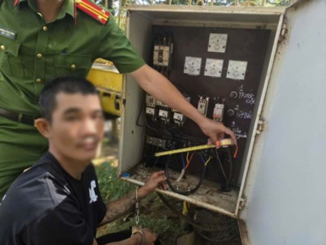 Đối tượng thực hiện 8 vụ trộm cắp dây cáp điện sa lưới