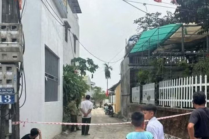 Khu vực xảy ra vụ việc tại xã Xuân Mai, TP Hà Nội được phong tỏa để phục vụ công tác xác minh, điều tra.
