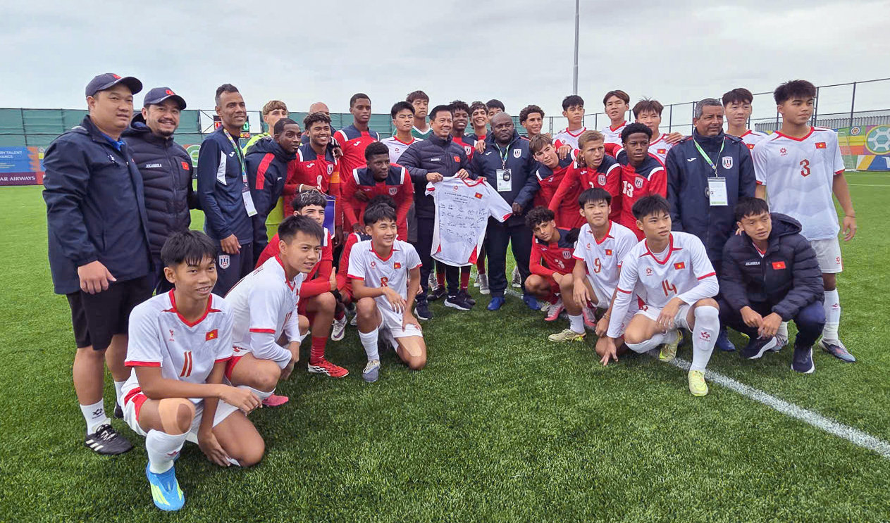 FIFA U15 World Cup & Festival 2026 là giải đấu thiết thực cùng với thầy trò HLV Hoàng An Tuấn. Ảnh: VFF. 