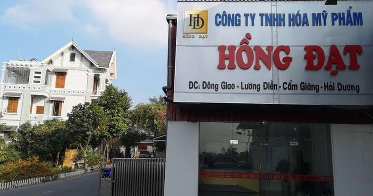 Xử phạt Công ty TNHH Hóa mỹ phẩm Hồng Đạt vì sản xuất mỹ phẩm giả