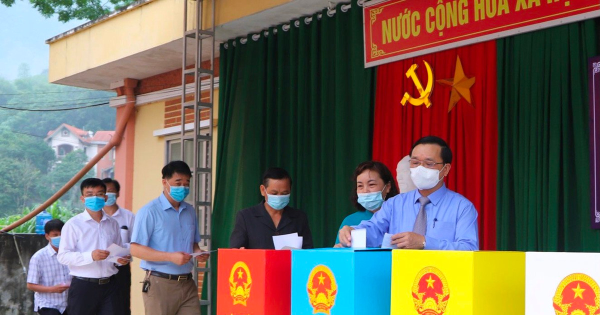Cao Bằng: 99,46% cử tri đi bỏ phiếu bầu cử